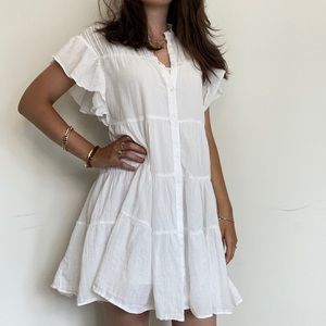 Mango White Dress